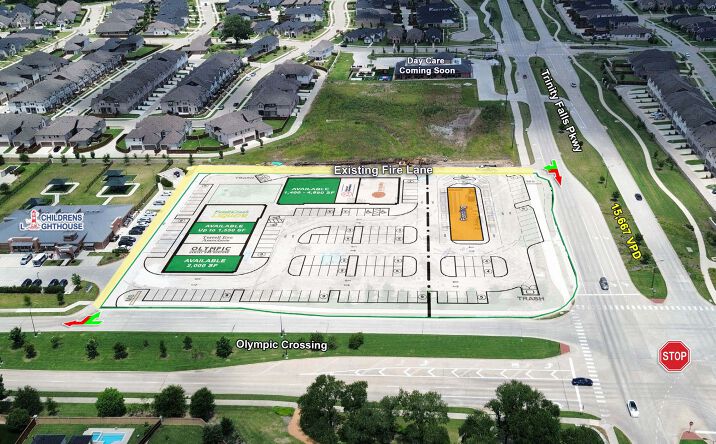 Pictures of Retail property located at Nwq of Trinity Falls Pkwy & Olympic Crossing, McKinney, TX 75071 for lease - image #1