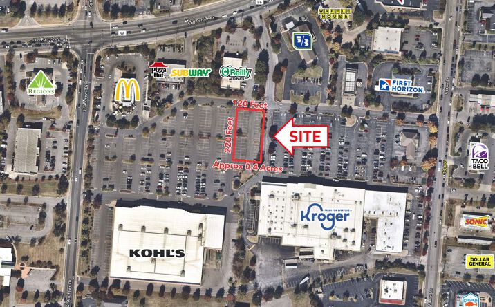 Pictures of Land property located at 2535 Old Fort Pkwy, Murfreesboro, TN 37128 for lease - image #1
