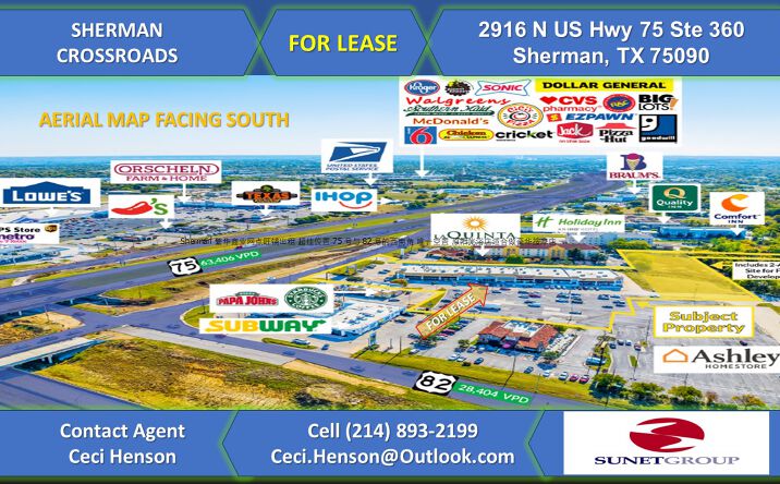Pictures of Retail property located at 2916 N Hwy 75, Sherman, TX 75090 for lease - image #1