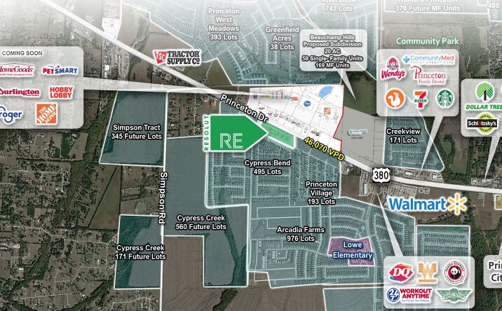 Pictures of Retail property located at SEC of US-380 & Cypress Pkwy, Princeton, TX 75407 for lease - image #1