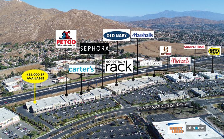 Pictures of Retail property located at 2620-2698 Canyon Springs Parkway, Riverside, CA 92507 for lease - image #1