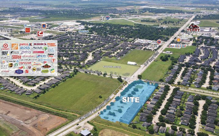 Pictures of Retail property located at 1730 B F Terry Blvd, Rosenberg, TX 77471 for lease - image #1