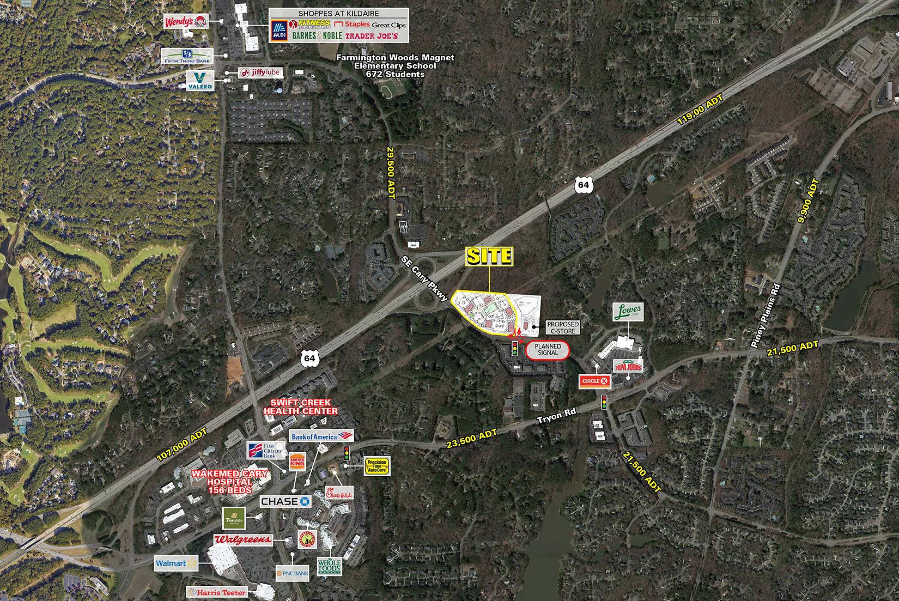 SE Cary Pkwy & US64, Cary, NC 27511