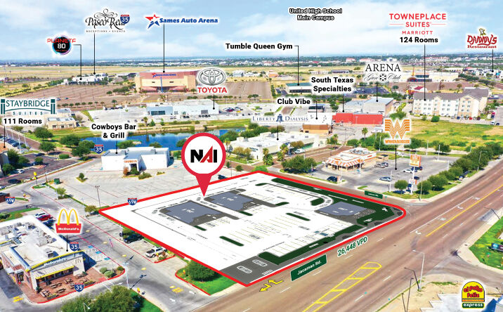 Pictures of Retail property located at 2511 Jacaman Rd, Laredo, TX 78045 for lease - image #1