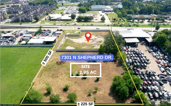 Pictures of Land property located at 7301 N Shepherd Dr, Houston, TX 77091 for lease - image #1