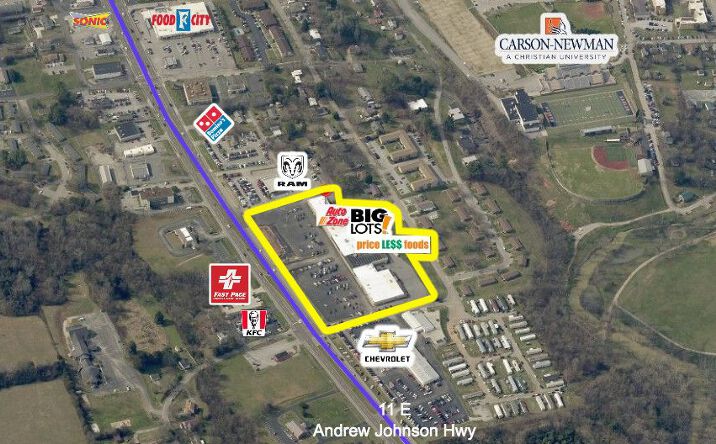 Pictures of Retail property located at 250 E Broadway, Jefferson City, TN 37760 for lease - image #1