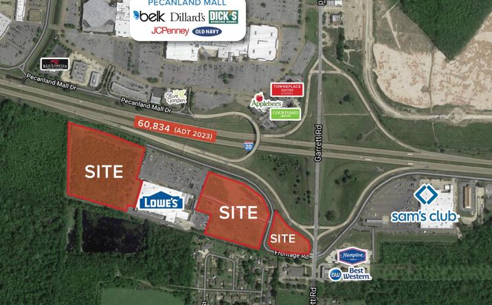 Pictures of Retail, Land property located at 4750 Frontage Rd, Monroe, LA 71202 for lease - image #1
