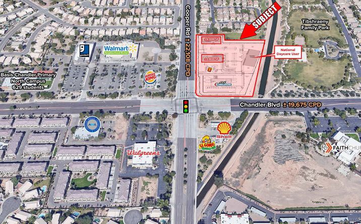 Pictures of Retail, Land property located at NEC of Chandler Blvd and Cooper Rd, Chandler, AZ 85225 for lease - image #1