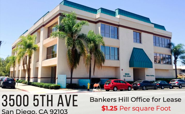 Pictures of Office property located at 3500 Fifth Ave, San Diego, CA 92103 for lease - image #1