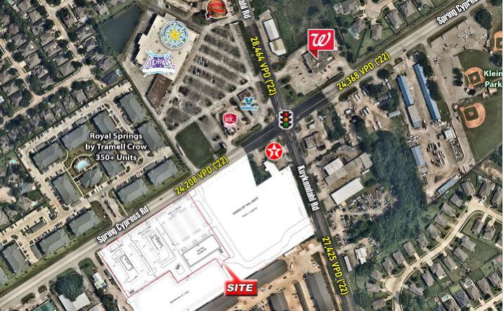 Pictures of Retail, Land property located at SWC of Kuykendahl Rd & Spring Cypress Rd, Spring, TX 77388 for lease - image #1