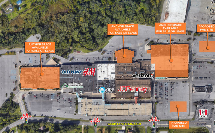 Pictures of Retail property located at 5580 Goods Ln, Altoona, PA 16602 for lease - image #1