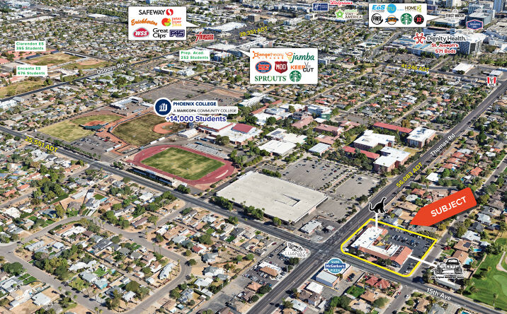 Pictures of Retail property located at 2801-2829 N 15th Ave, Phoenix, AZ 85007 for lease - image #1