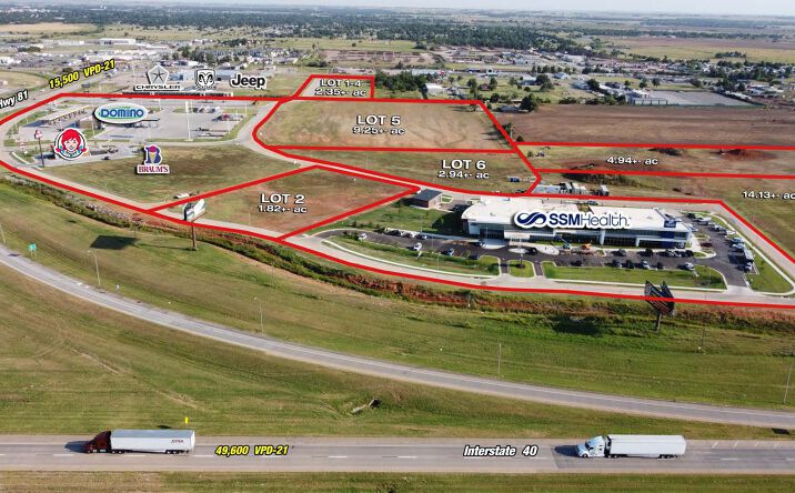 Pictures of Retail, Land property located at NEQ I-40 & Hwy 81, El Reno, OK 73036 for lease - image #1