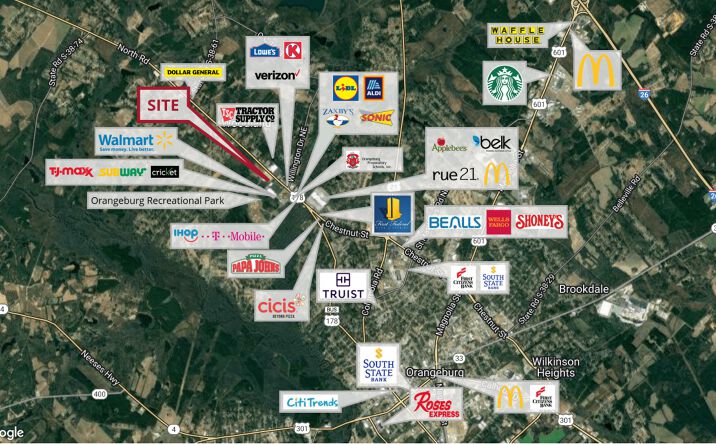 Pictures of Retail property located at Magnolia Village Parkway @ North Rd (US 178), Orangeburg, SC 29118 for lease - image #1