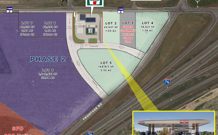 Pictures of Land property located at SWC I-76 & Highway 2, Brighton, CO 80603 for lease - image #1