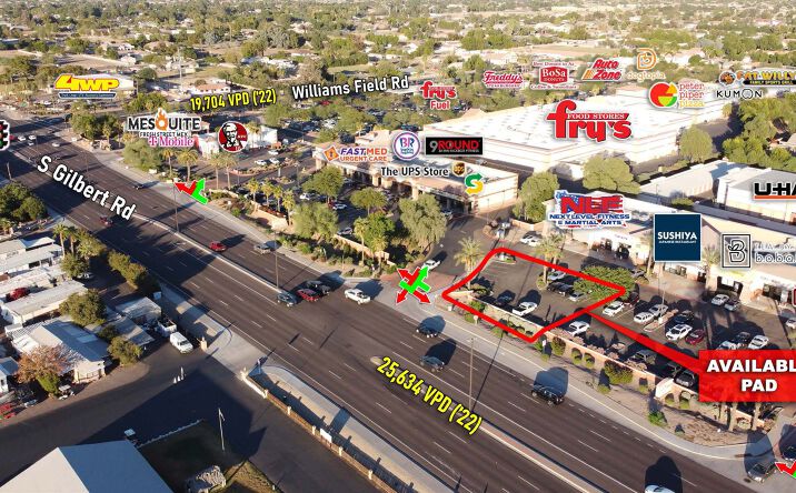 Pictures of Retail property located at SEC Gilbert Rd & Williams Field Rd, Gilbert, AZ 85225 for lease - image #1