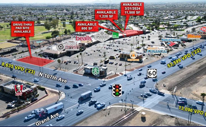 Pictures of Retail property located at SWC of 107th Ave And Grand Ave, Sun City, AZ 85351 for lease - image #1