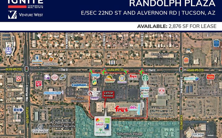 Pictures of Retail property located at E 22nd St & Alvernon Rd, Tucson, AZ 85713 for lease - image #1
