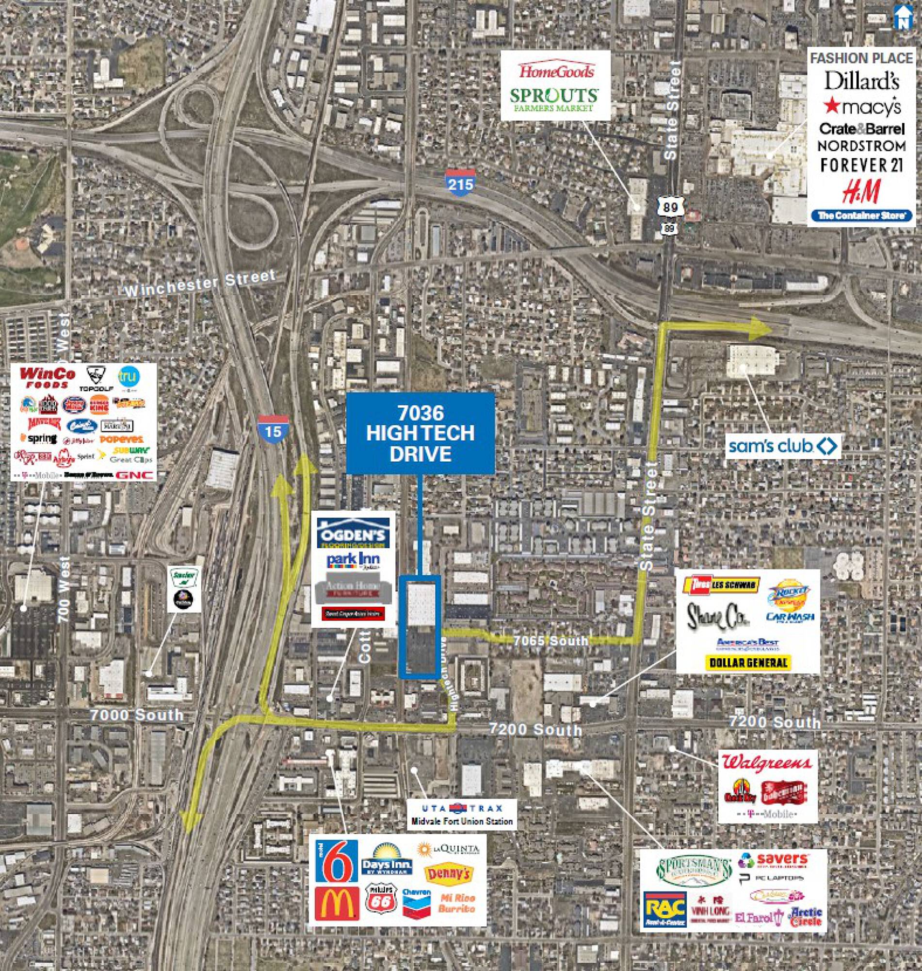 Midvale Map 7036 High Tech Dr, Midvale, UT 84047 | Crexi.com