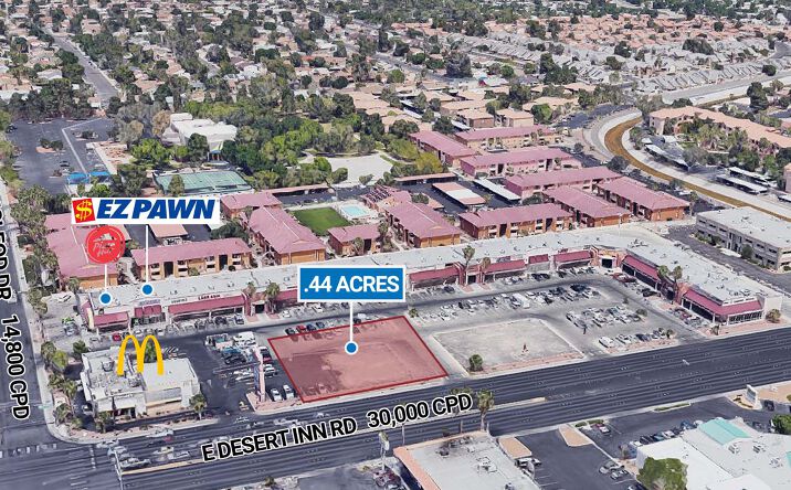 Pictures of Land property located at E/NEC Desert Inn Road & McLeod Drive, Las Vegas, NV 89121 for lease - image #1