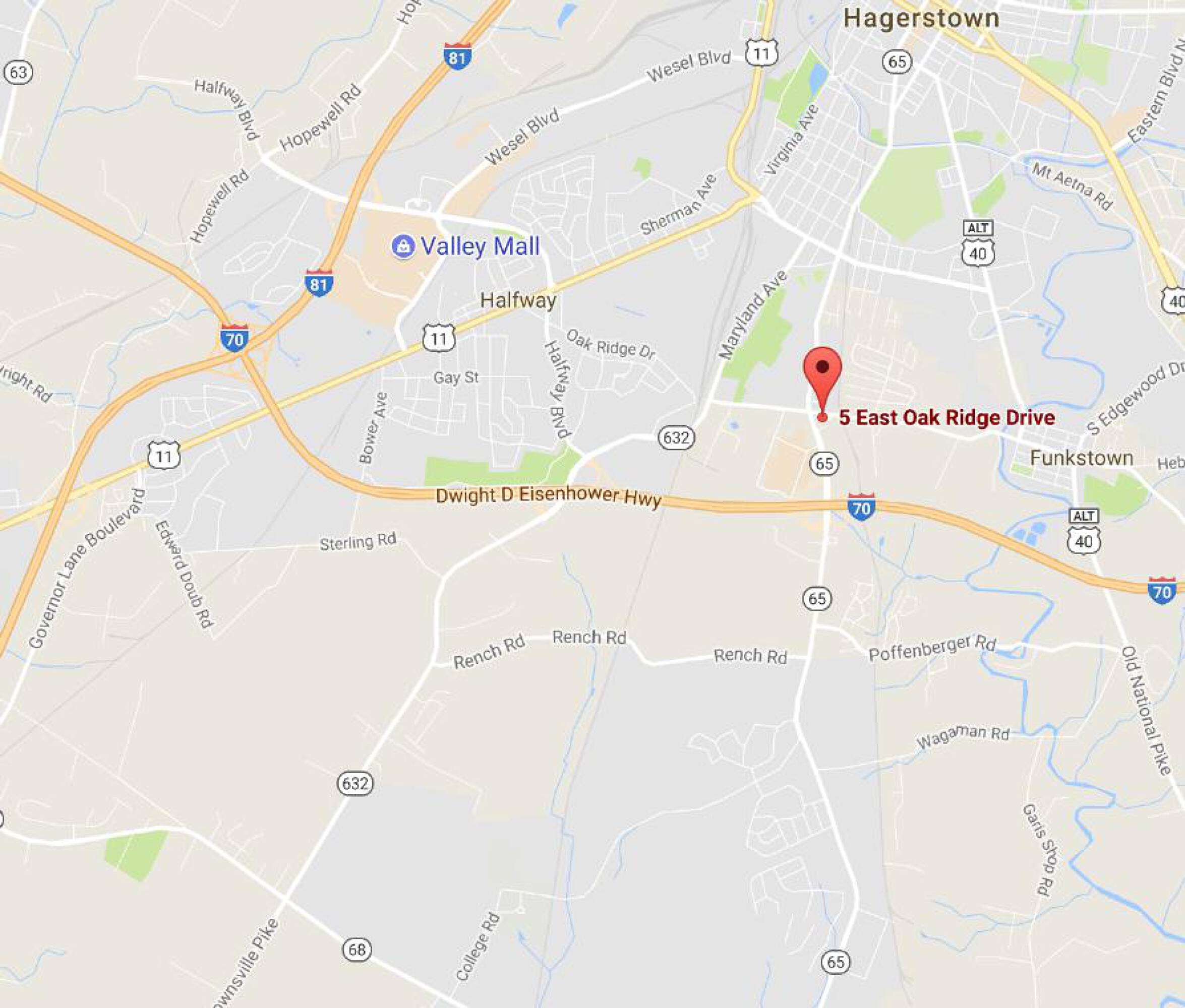 1 E Oak Ridge Dr, Hagerstown, MD 21740