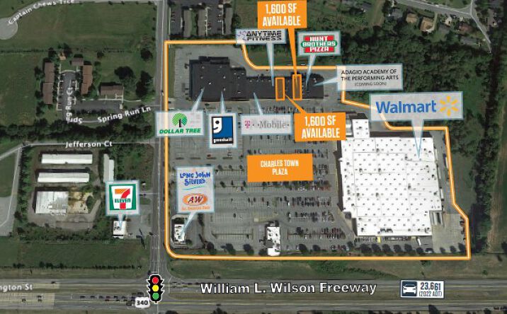 Pictures of Retail property located at 96 Patrick Henry Way, Charles Town, WV 25414 for lease - image #1