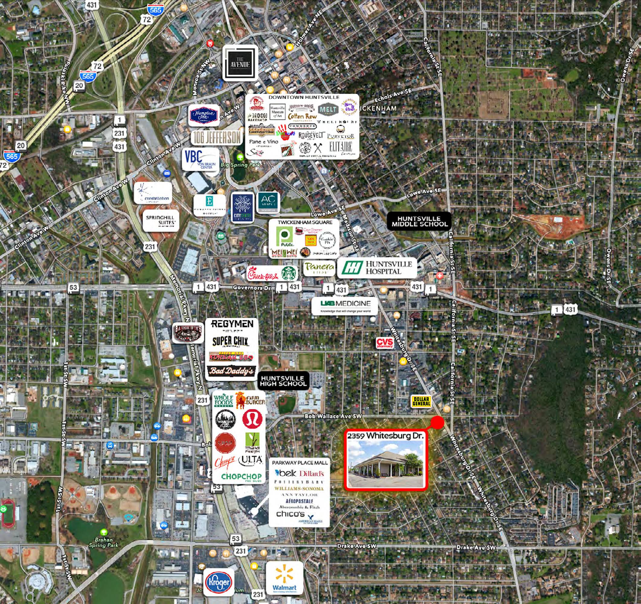 2359 Whitesburg Dr, Huntsville, AL 35801