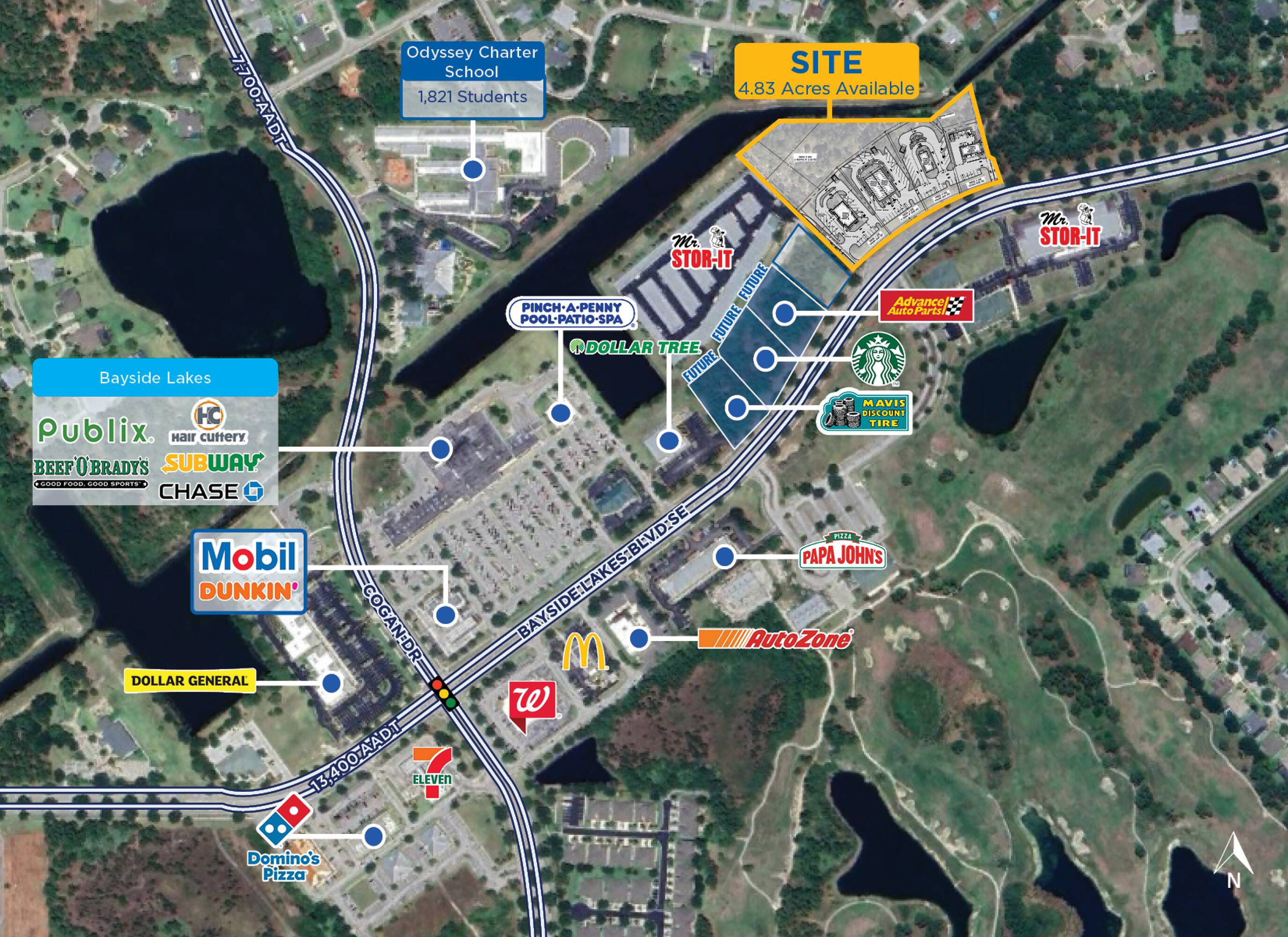 Palm Bay Station Bayside Lakes SE, Palm Bay, FL 32909