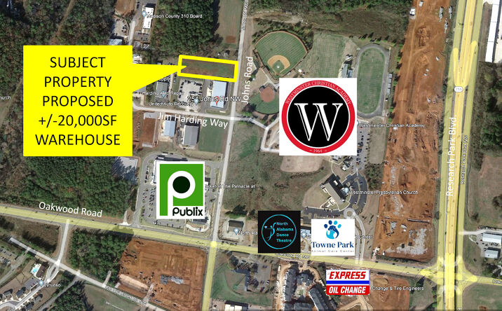 Pictures of Industrial property located at 264 Johns Rd NW, Huntsville, AL 35806 for lease - image #1