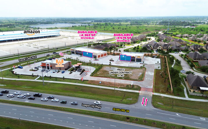 Pictures of Retail property located at SWC League City Pkwy & Tuscan Lakes Blvd, League City, TX 77573 for lease - image #1