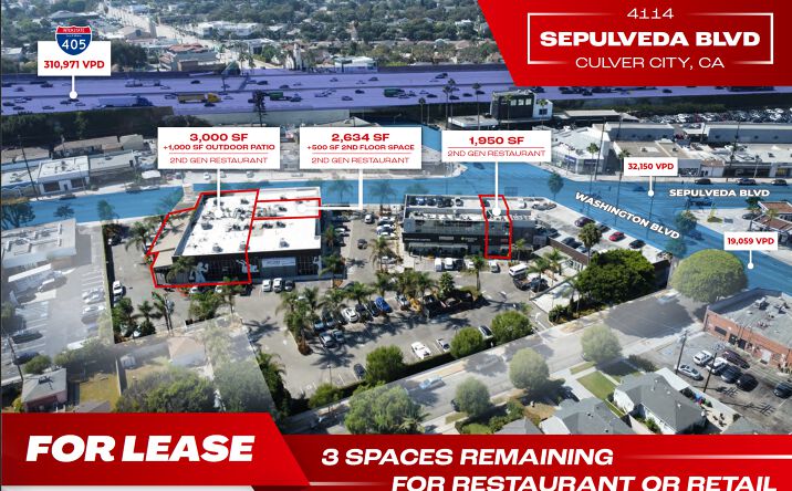 Pictures of Restaurant property located at 4114 Sepulveda Blvd, Culver City, CA 90230 for lease - image #1