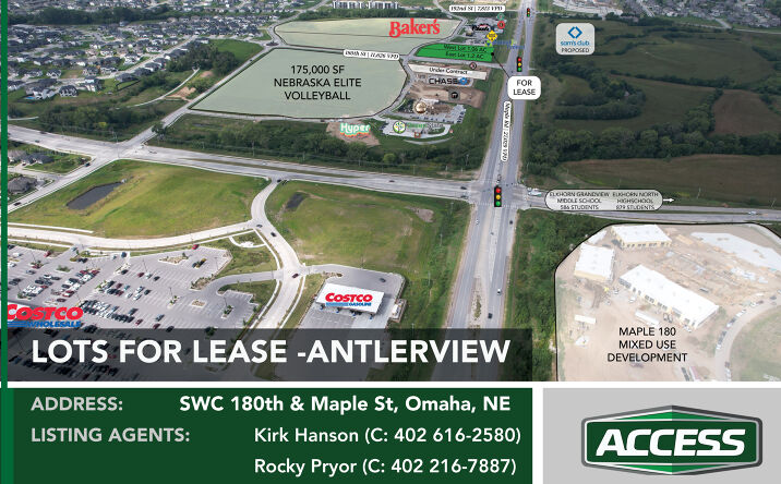 Pictures of Retail property located at SWC 180th & Maple Street, Omaha, NE 68118 for lease - image #1