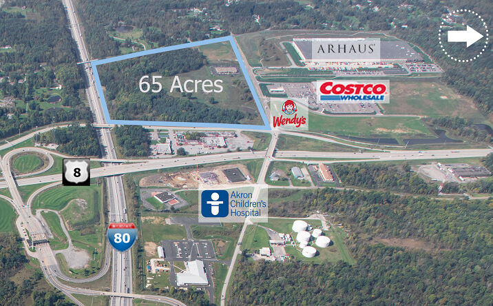 Pictures of Land property located at Ohio Turnpike & State Route 8, Boston Heights, OH 44236 for lease - image #1