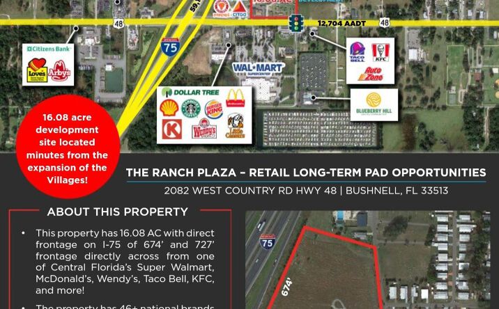 Pictures of Land, Restaurant property located at 2082 W C 48, Bushnell, FL 33513 for lease - image #1
