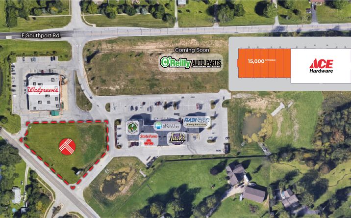 Pictures of Land property located at 6750 Shelbyville Rd, Indianapolis, IN 46237 for lease - image #1