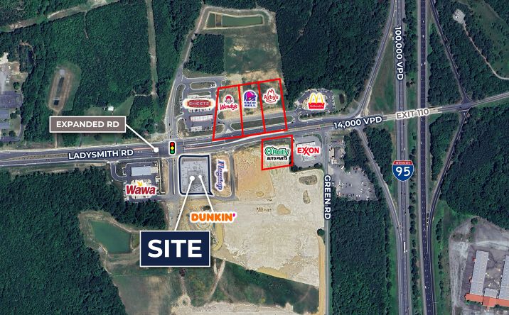 Pictures of Retail property located at Ladysmith Rd, Ruther Glen, VA 22546 for lease - image #1