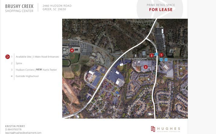 Pictures of Retail property located at 2460 Hudson Rd, Greer, SC 29650 for lease - image #1