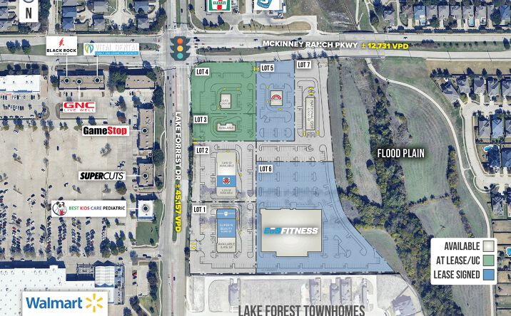 Pictures of Retail, Land, Restaurant property located at SEC McKinney Ranch & Lake Forest Dr, McKinney, TX 75070 for lease - image #1
