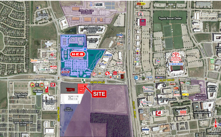 Pictures of Retail property located at SEQ Main St & Legacy Dr, Frisco, TX 75034 for lease - image #1