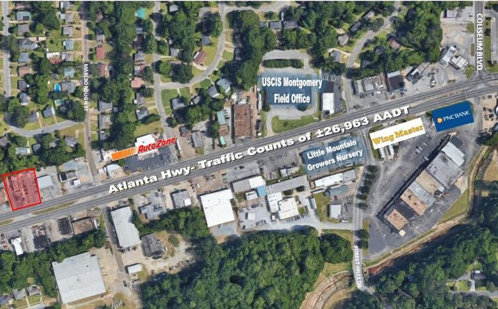 Pictures of Retail property located at 3201 Atlanta Hwy, Montgomery, AL 36109 for lease - image #1
