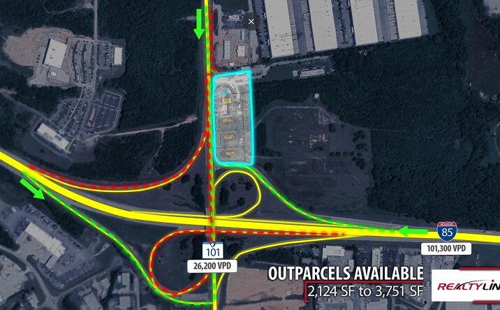 Pictures of Land property located at 1599 Highway 101, Greer, SC 29651 for lease - image #1