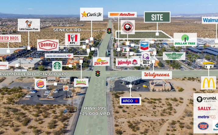 Pictures of Land property located at SWC US-395 & Seneca Road, Victorville, CA 92301 for lease - image #1