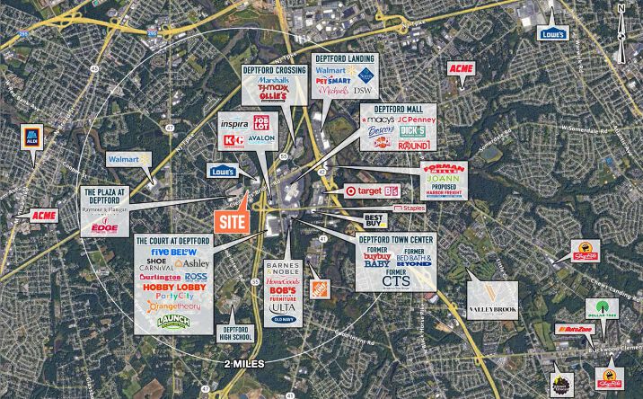 Pictures of Retail, Restaurant property located at 1490 Clements Bridge Rd, Woodbury, NJ 08096 for lease - image #1