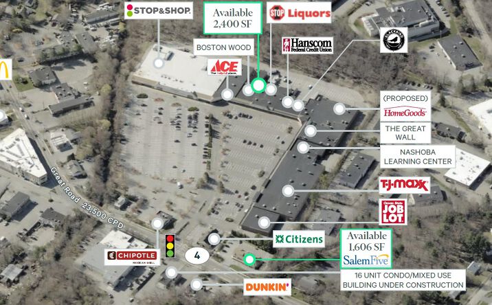 Pictures of Retail property located at 297 Great Road, Bedford, MA 01730 for lease - image #1