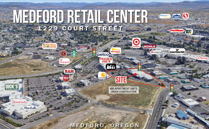 Pictures of Retail property located at 1221 Court Street, Medford, OR 97501 for lease - image #1
