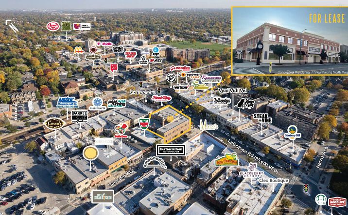 Pictures of Retail property located at 14 South La Grange Road, La Grange, IL 60525 for lease - image #1