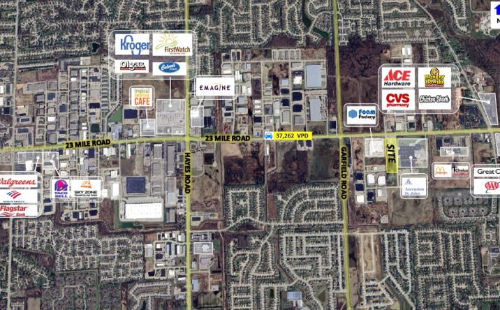Pictures of Retail, Land property located at 17300 23 Mile Rd, Macomb, MI 48044 for lease - image #1