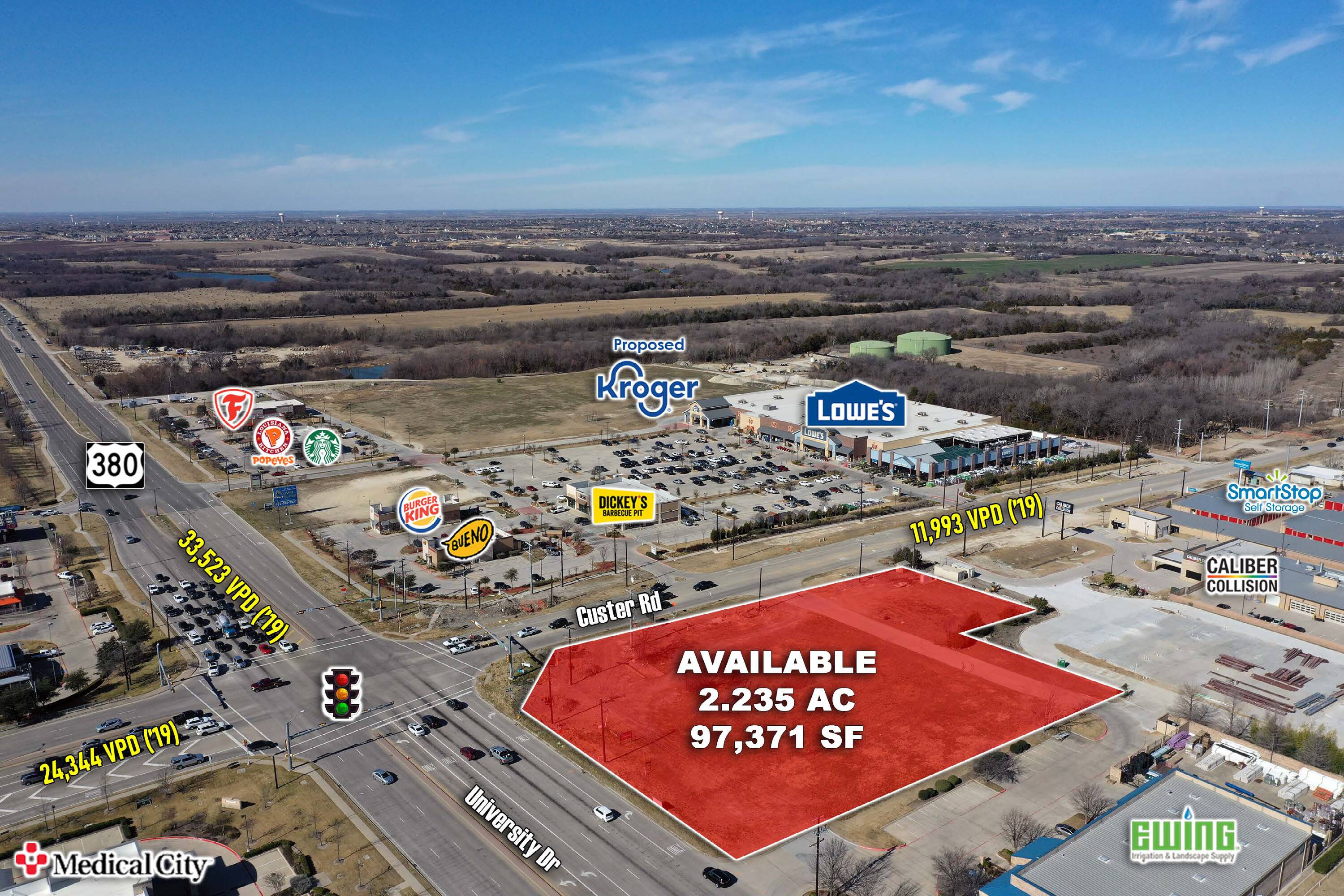 Nec of US 380 & Custer Rd, McKinney, TX 75072 | Crexi.com