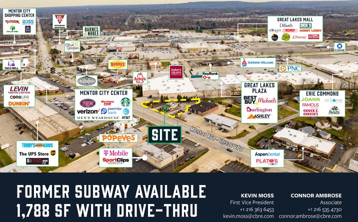 Pictures of Retail, Land, Restaurant property located at 7652 Mentor Ave, Mentor, OH 44060 for sales - image #1