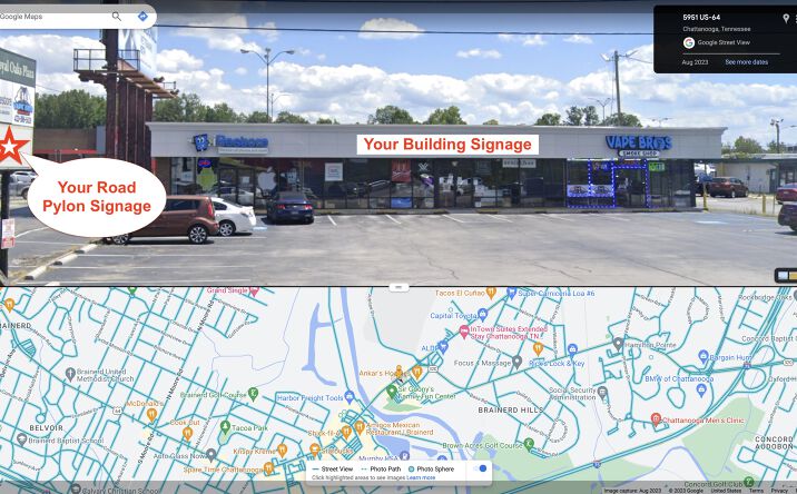 Pictures of Retail, Office property located at 5948 Brainerd Rd, Chattanooga, TN 37421 for lease - image #1